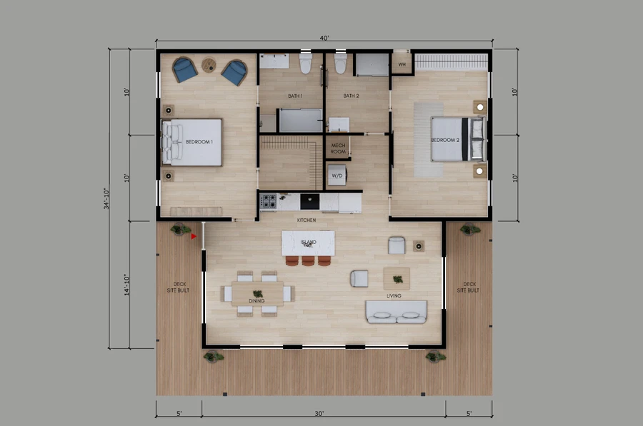Navajo 1200 floor plan