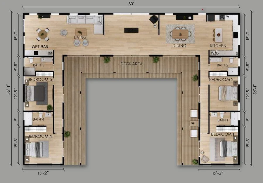 Santa Cruz 2500 floor plan